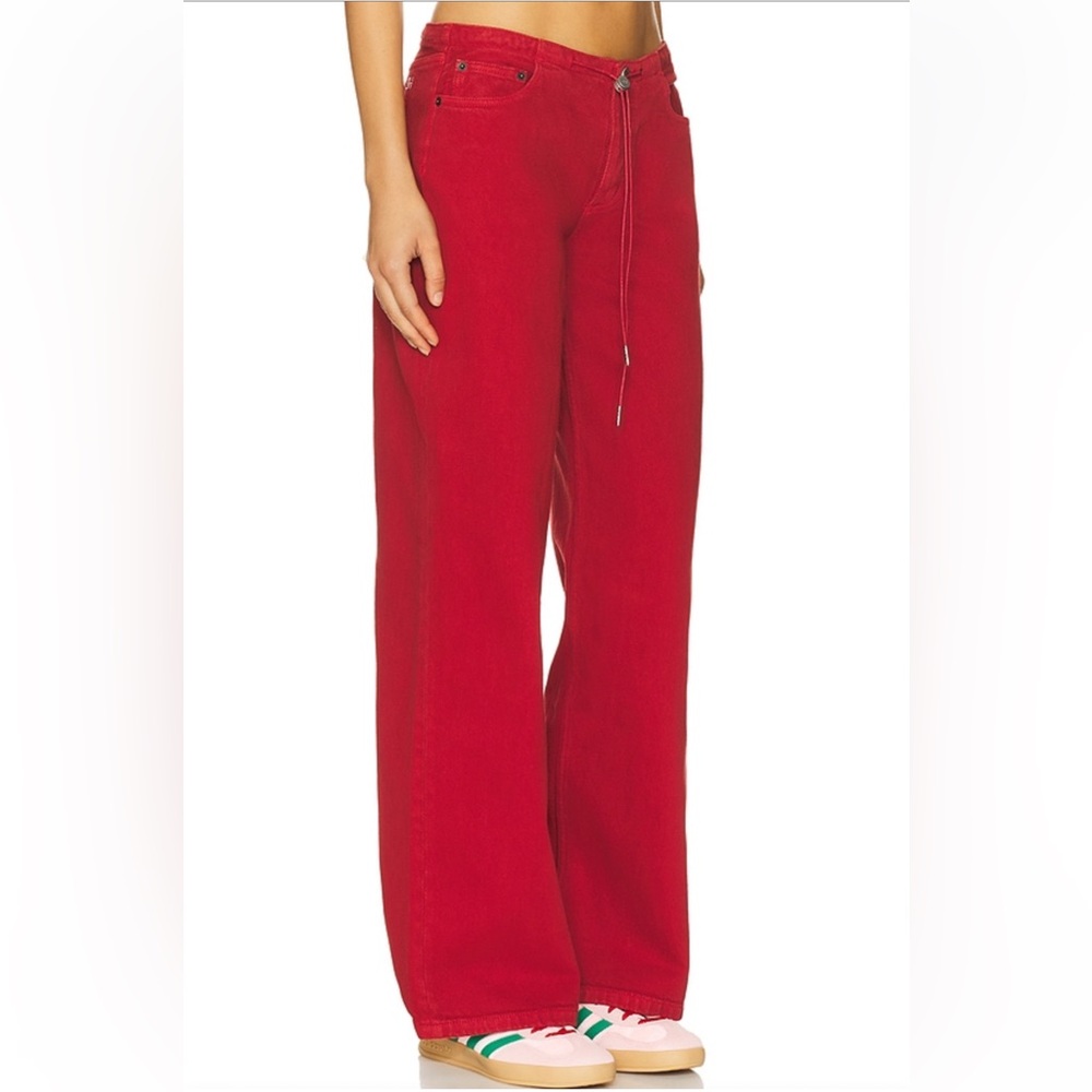 STILL HERE red cool jeans